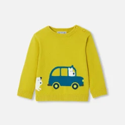 Fancy Intarsia baby boy sweater