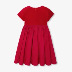 Girl bi-material dress