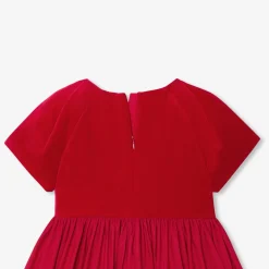 Girl bi-material dress