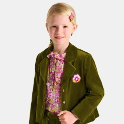 Girl blazer in smooth velvet