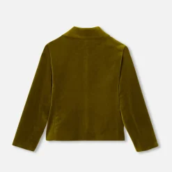 Girl blazer in smooth velvet