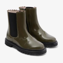 Girl Chelsea boots in smooth leather