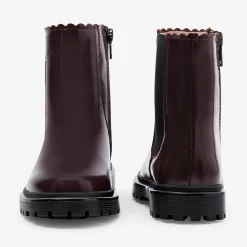 Girl Chelsea boots in smooth leather