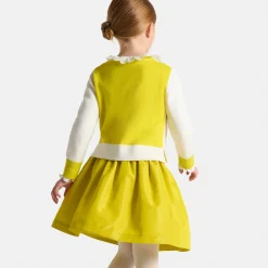 Girl color block cardigan