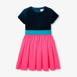Girl color block dress