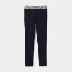 Girl cotton piqué leggings