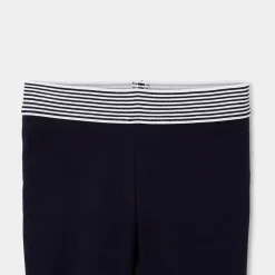 Girl cotton piqué leggings