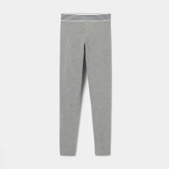 Girl cotton piqué leggings