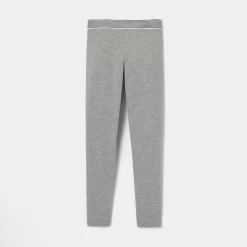 Girl cotton piqué leggings
