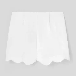 Girl cotton piqué shorts