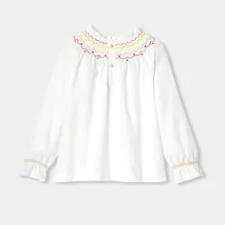 Girl flannel blouse