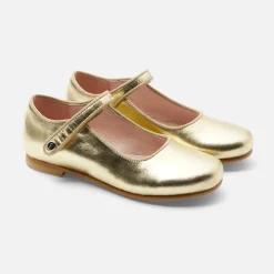 Girl glazed leather Mary Janes