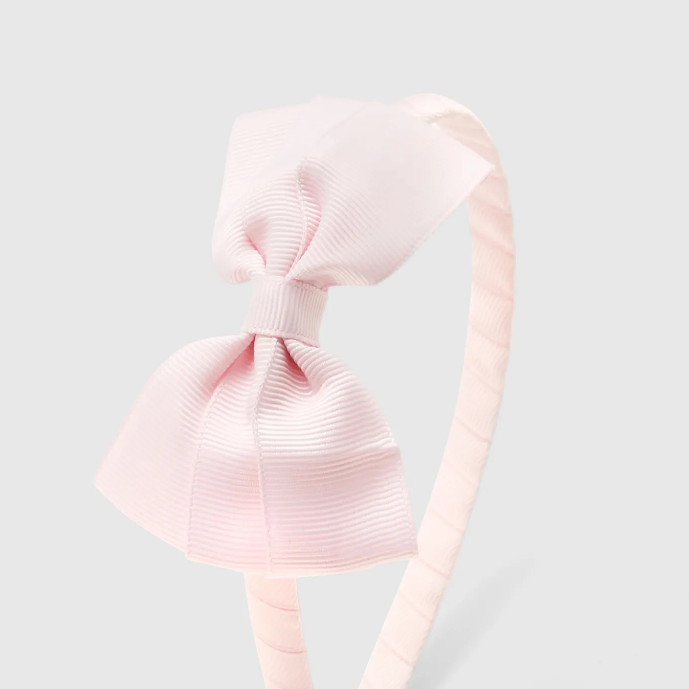 Girl headband with grosgrain bow