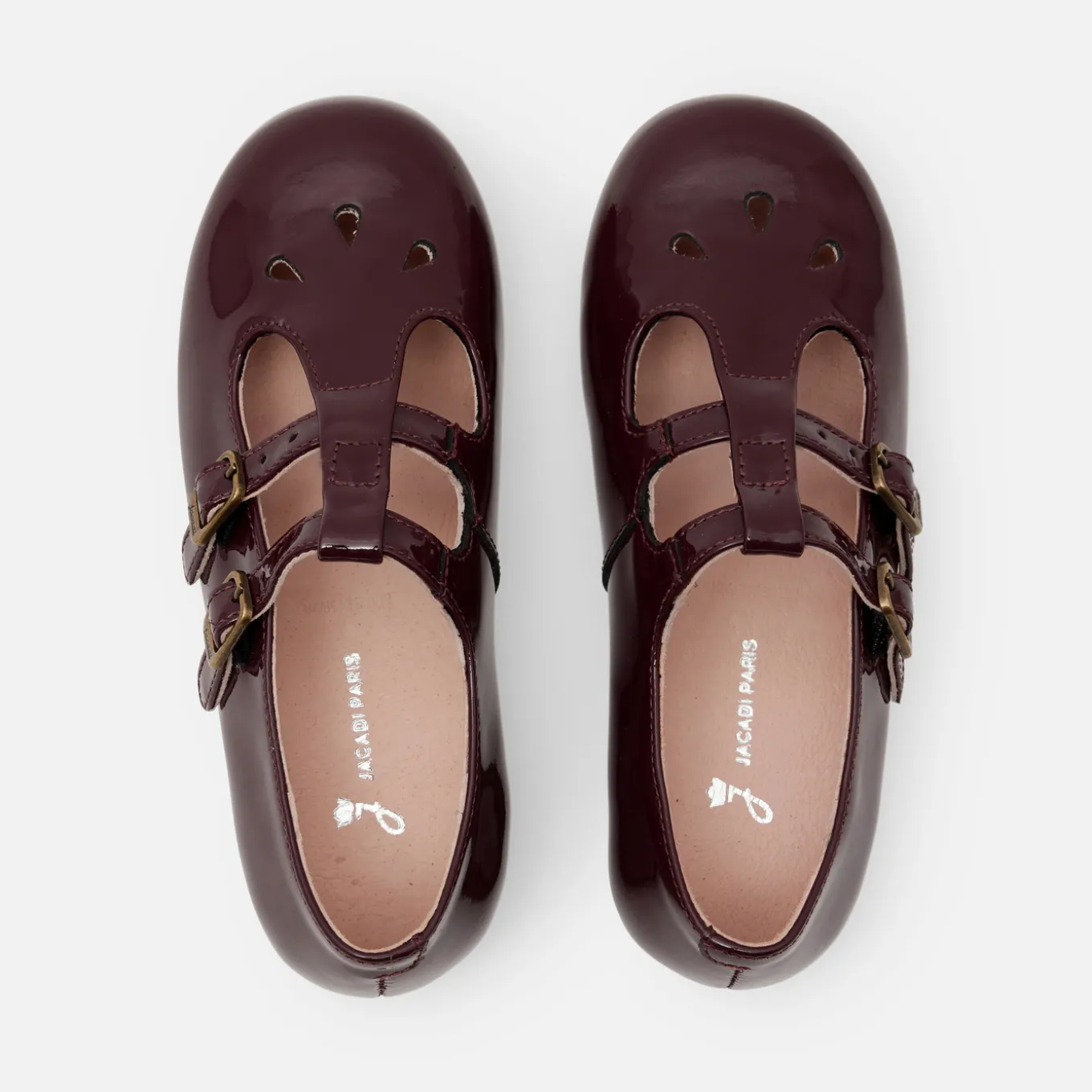 Girl patent leather t-bar shoes