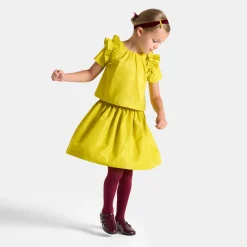 Girl taffeta top