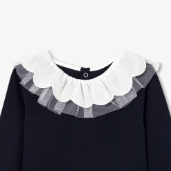 Girl T-shirt with a collar