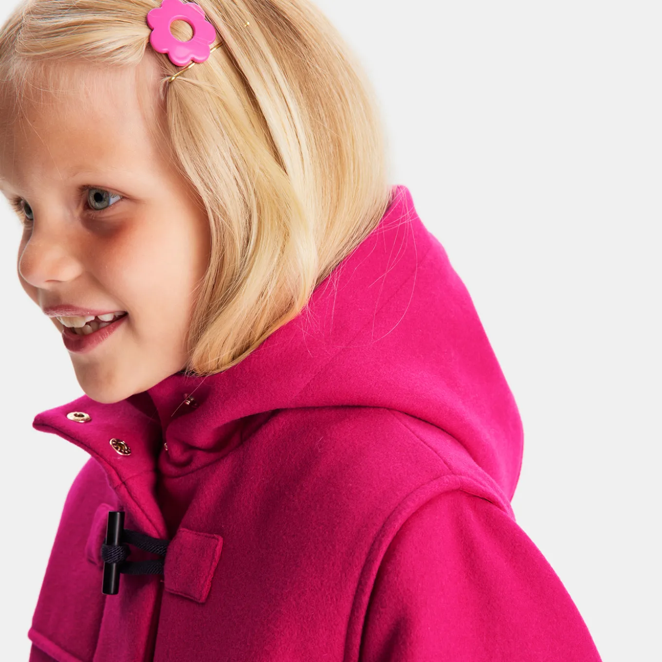 Girl wool duffle-coat